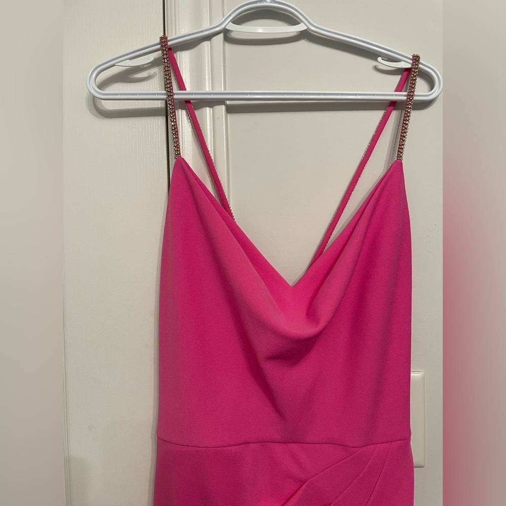 NWT Adrianna Papell Elegant Pink Evening Gown - Picture 6 of 8